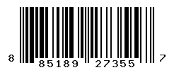 UPC barcode number 885189273557