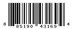 UPC barcode number 885190431694