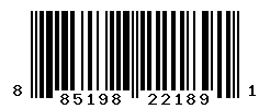 UPC barcode number 885198221891