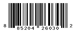 UPC barcode number 885204260302