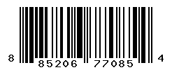 UPC barcode number 885206770854