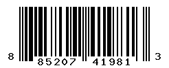 UPC barcode number 885207419813