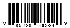 UPC barcode number 885209263049