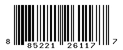 UPC 885221261177 barcode image