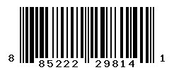 UPC barcode number 885222298141
