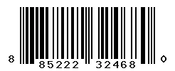 UPC barcode 885222324680