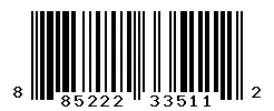 UPC barcode 885222335112