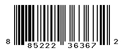 UPC barcode 885222363672