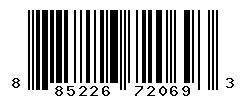 UPC barcode number 885226720693