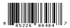 UPC barcode number 885226864847