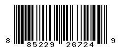 UPC barcode 885229267249