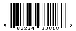 UPC barcode number 885234338187