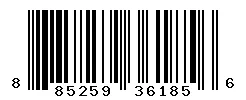 UPC 885259361856 barcode image
