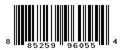 UPC barcode number 885259960554