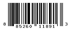 UPC 885260118913 barcode image