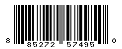 UPC barcode number 885272574950