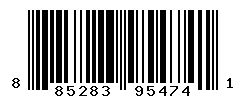 UPC barcode number 885283954741