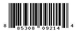 UPC barcode number 885308092144