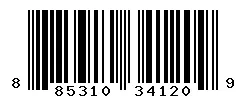 UPC barcode 885310341209