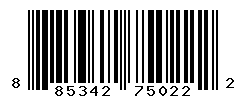 UPC barcode number 885342750222