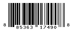 UPC barcode 885363174908