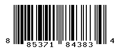 UPC barcode number 885371843834