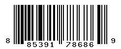 UPC barcode number 885391786869