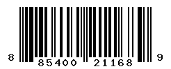 UPC barcode number 885400211689