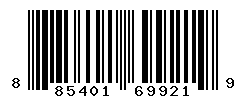 UPC barcode number 885401699219