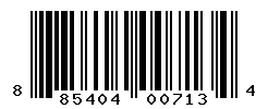 UPC barcode number 885404007134