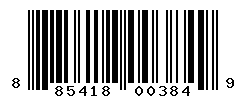 UPC barcode number 885418003849