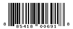 UPC barcode number 885418006918