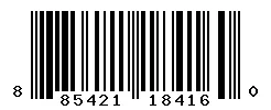 UPC 885421184160 barcode image