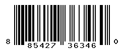 UPC barcode number 885427363460
