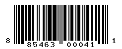 upc 885463000411 barcode image