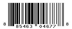 UPC barcode 885463046778
