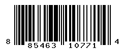 UPC barcode number 885463107714