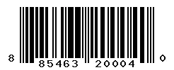 UPC barcode 885463200040