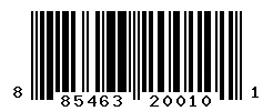 UPC barcode 885463200101