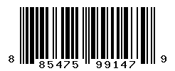 UPC barcode number 885475991479