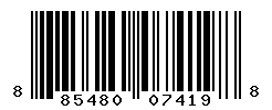 UPC barcode number 885480074198
