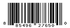 UPC barcode number 885496276500