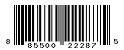 UPC barcode number 885500222875