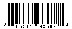 UPC barcode number 885511995621