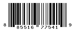 UPC barcode number 885516775419