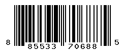 UPC barcode number 885533706885