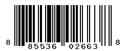 UPC barcode number 885536026638