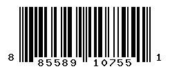 UPC barcode number 885589107551