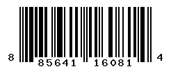 UPC barcode number 885641160814