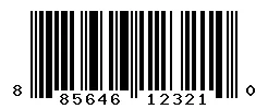 UPC 885646123210 barcode image